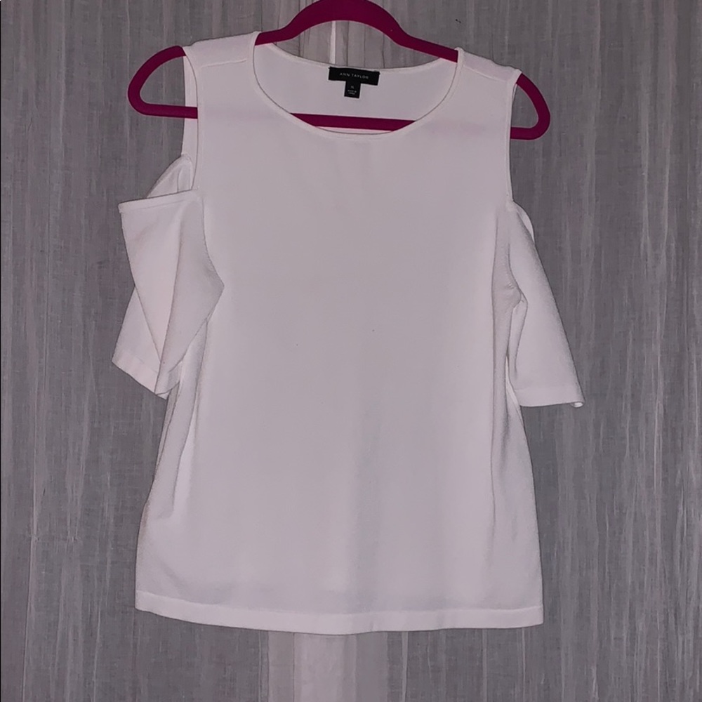 Ann Taylor open shoulder shirt
